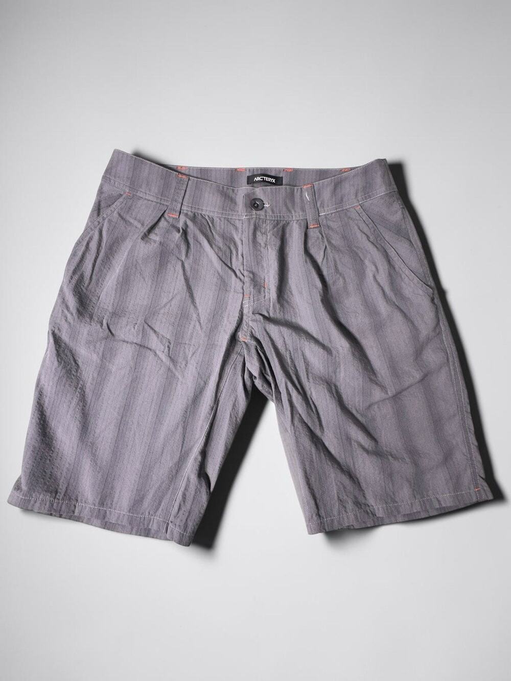 Arc’teryx Women’s Hiking Shorts Size 6 Gray Striped Lightweight Outdoor Trail